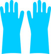 © Patsiri - Glove rubber blue color PNG 04