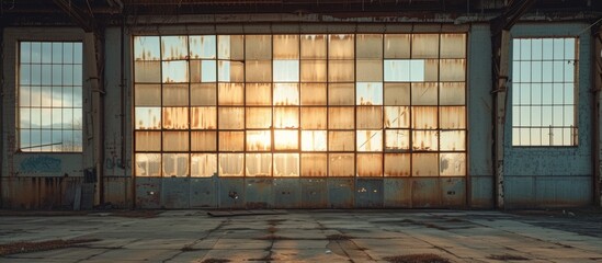Poster - Spacious room with an abundance of natural light from multiple windows creating a bright and airy atmosphere