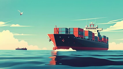 Wall Mural - Despite the challenges the maritime industry continues to implement strict security measures and collaborate with authorities to keep piracy at bay and safeguard international