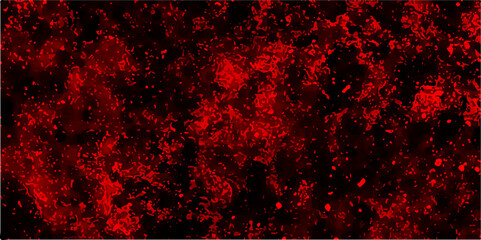 Poster - Abstract Scratch urban distressed turquoise grunge texture.Firey red watercolor hand painted art.Dark red rough grainy stone or concrete wall texture. Marbled stone isolated on dark background