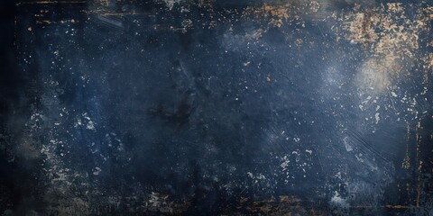 Sticker - Dust and scratches evoking a vintage feel, set against dark navy blue abstract background.