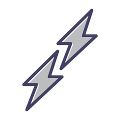 Sticker - Lightning Vector Icon