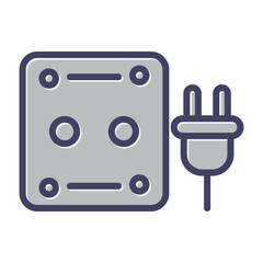 Sticker - Plug Vector Icon