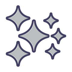 Sticker - Stars Vector Icon