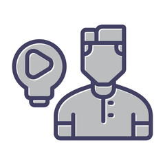 Sticker - Knowledge Vector Icon