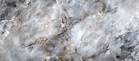 Poster - Elegant white marble wall with intricate marble pattern design for luxurious interior decoration