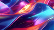 Holographic abstract 3D shapes background picture material