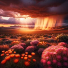 arid desert, always hoping for rain.