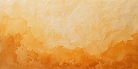 Wall Mural - Soft orange and beige Kraft Paper texture background with light, subtle hues, tranquil and calming aesthetic.