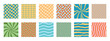 © YEVHENIIA - 12 funky psychedelic retro patterns. y2k groovy checkerboard. Vector wavy cute background with distorted grid