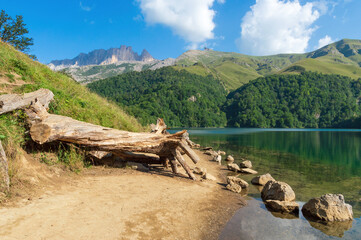 Wall Mural - View to lake MaralGol in Azerbaijan Republic