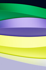Poster - 3d illustration of a classic colorful abstract gradient background with lines. PRint from the waves. Modern graphic texture. Geometric pattern.