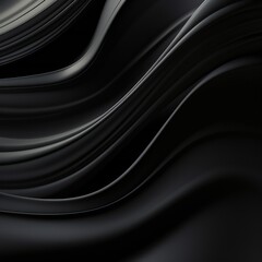 Wall Mural - smooth black liquid vector background generative ai