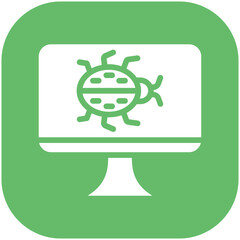 Wall Mural - Computer Virus Icon vector icon illustration of Networking and Data Sharing iconset.