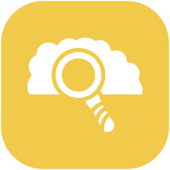 Sticker - Cloud Search vector icon illustration of Cloud Computing iconset.