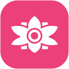 Sticker - Lotus vector icon illustration of Spa iconset.