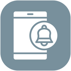 Sticker - Smartphone Alarm vector icon illustration of Time and Date iconset.