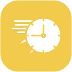 Canvas Print - Fast Time vector icon illustration of Time and Date iconset.