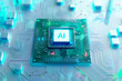 © Adito - modern processor chip with the word AI in the center