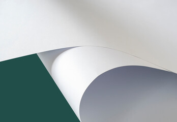 Two large sheets of A1 paper on a green background.