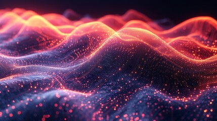 Poster - A digital cyber pattern based on abstract data bits streams.
