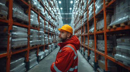 Aufkleber - A worker scanning to enter vary strong at a secure storage area within a factory. Generative AI.