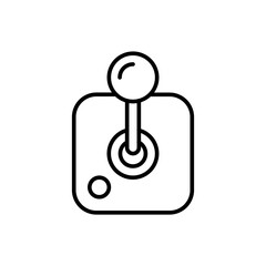 Poster - Joystick outline icons, minimalist vector illustration ,simple transparent graphic element .Isolated on white background