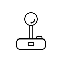 Poster - Joystick outline icons, minimalist vector illustration ,simple transparent graphic element .Isolated on white background
