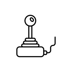 Poster - Joystick outline icons, minimalist vector illustration ,simple transparent graphic element .Isolated on white background
