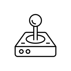 Poster - Joystick outline icons, minimalist vector illustration ,simple transparent graphic element .Isolated on white background