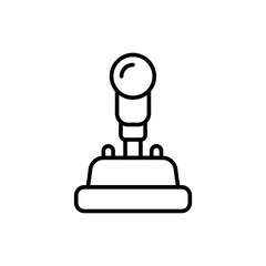 Poster - Joystick outline icons, minimalist vector illustration ,simple transparent graphic element .Isolated on white background