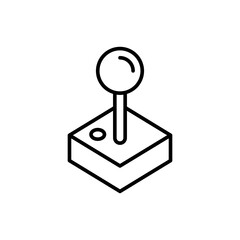 Poster - Joystick outline icons, minimalist vector illustration ,simple transparent graphic element .Isolated on white background