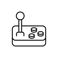 Poster - Joystick outline icons, minimalist vector illustration ,simple transparent graphic element .Isolated on white background