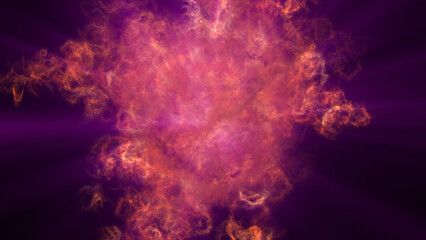 Wall Mural - fire flame explosion in space