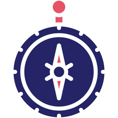 Sticker - Compass vector icon illustration of Tools iconset.