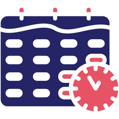 Poster - Business Deadline vector icon illustration of Business and Office iconset.