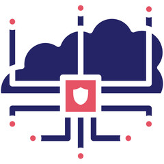 Sticker - Cloud Computing vector icon illustration of Seo and Web iconset.