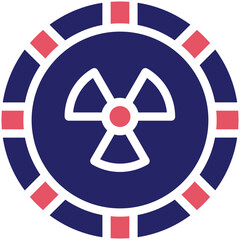 Poster - Radiation vector icon illustration of Pollution iconset.