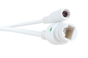 combined twisted pair patch cord gv-rj-45+dc, for connecting video surveillance