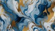 Azure abstract white marble background art paint pattern ink texture watercolor gold leaf fluid wall. 