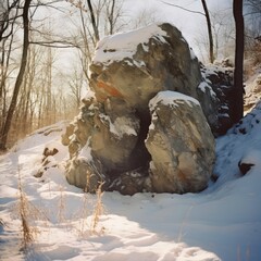 Wall Mural - winter in the mountains