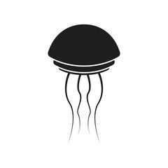 Wall Mural - jellyfish icon vector