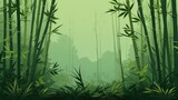 Fototapeta Fototapety do sypialni na Twoją ścianę - Background with bamboo forest in Pista Green color