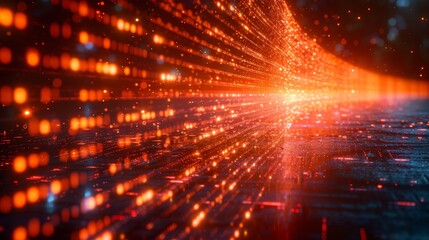 Poster - Programming. Binary code. Digital transformation concept. System engineering. Binary code.