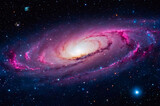 Fototapeta Kosmos - Beautiful galaxy. Generative AI