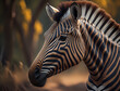 Kopf eines Zebras im Profil