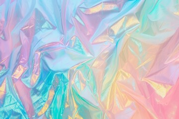 Poster - A vibrant and eye-catching multicolored background created with plastic foil.