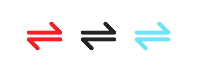 Wall Mural - Button switch icons. Flat, color, set of buttons to switch. Vector icons