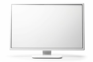 Isolated Computer Monitor with White Background: Perfect for Desktop Frames, Blank Screens and LED