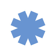 Blue asterisk icon